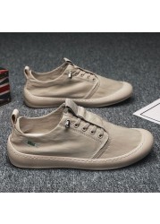 Men's shoes 2021 summer new casual shoes comfortable breathable fashion canvas shoes men's small white shoes soft sole casual shoes