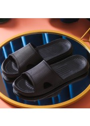 Home Soft-soled Slippers Women Summer Bathing Non-slip Soft Sandals Couple Noise Reduction Wear-resistant Flip Flops Female Shoes