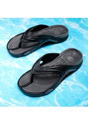 summer men flip flops massage granule men slippers comfortable beach sandals men casual shoes house flip flops bathroom shoes