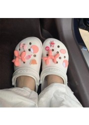 لطيف Crocs السحر الفاخرة مصمم حجر الراين بلينغ اللؤلؤ سلسلة ل Croc حذاء زهرة اكسسوارات هدية ل تسد فتاة