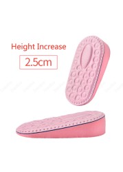 Demin Height Increase Shoe Insoles For Women Comfort EVA Memory Foam Insole Shoes Insert Heel Foot Lift Pad Increase Insoles