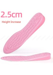 Demin Height Increase Shoe Insoles For Women Comfort EVA Memory Foam Insole Shoes Insert Heel Foot Lift Pad Increase Insoles