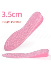 Demin Height Increase Shoe Insoles For Women Comfort EVA Memory Foam Insole Shoes Insert Heel Foot Lift Pad Increase Insoles