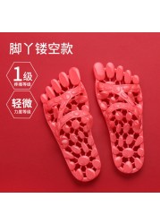 Home cool slippers women's summer indoor anti-skid men's home Leaky Bathroom Bath home massage slippers lovers