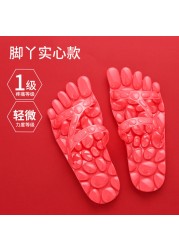 Home cool slippers women's summer indoor anti-skid men's home Leaky Bathroom Bath home massage slippers lovers