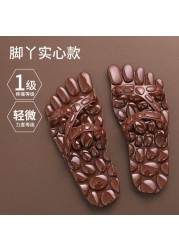 Home cool slippers women's summer indoor anti-skid men's home Leaky Bathroom Bath home massage slippers lovers