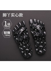 Home cool slippers women's summer indoor anti-skid men's home Leaky Bathroom Bath home massage slippers lovers