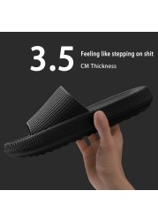 Cloud Orthotic Slippers Sandal Thickened Bathroom Platform Non-slip Women Flip Flops Sandals Women Soft Mute EVA Indoor Slides