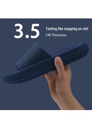 Cloud Orthotic Slippers Sandal Thickened Bathroom Platform Non-slip Women Flip Flops Sandals Women Soft Mute EVA Indoor Slides