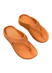 Women 2021 new summer platform flip flops casual flat slides outdoor beach sexy barefoot plus size slippers