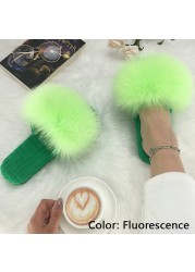 Ladies Slippers Flat Flip Flops Women Shoes Soft Luxury House Platforms Sandals Real Fur Slides Summer Fluffy Fashion Slippers