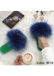 Ladies Slippers Flat Flip Flops Women Shoes Soft Luxury House Platforms Sandals Real Fur Slides Summer Fluffy Fashion Slippers