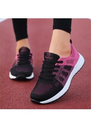 Women's shoes breathable light comfortable sports shoes running shoes white mesh wedges casual chunky vulcanize shoes