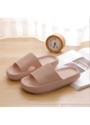 Home Slippers Summer Thick Platform Women Sandals Indoor Bathroom Non-slip Slides EVA Slippers Ladies Mens Shoes Dropshipping