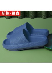 Indoor thick platform slippers women's home non-slip height increasing shoes bathroom shower waterproof non-slip slippers