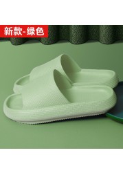 Indoor thick platform slippers women's home non-slip height increasing shoes bathroom shower waterproof non-slip slippers