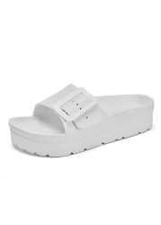 الصيف Birkenstock المرأة منصة النعال 2022 صنادل أرضية المرأة مشبك حذاء كاجوال شاطئ الوجه يتخبط Sandalias Mujer