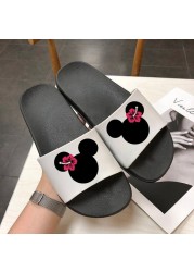 Women Cartoon Slippers Summer Indoor Slippers Cute Animal Beach Flip Flops Bathroom Home Slippers Non-slip Bathroom Home Slides