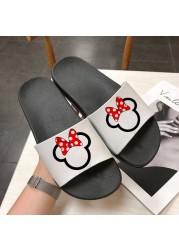 Women Cartoon Slippers Summer Indoor Slippers Cute Animal Beach Flip Flops Bathroom Home Slippers Non-slip Bathroom Home Slides