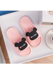 Women Summer Slippers Cartoon Non-Slip Slides Indoor Bathroom Slippers Men Outdoor Beach Slippers Zapatos Hombre chausson