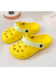 summer cave shoes women indoor home non-slip sandals lightweight eva hollow garden shoes breathable outdoor beach shoes