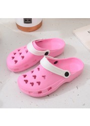 summer cave shoes women indoor home non-slip sandals lightweight eva hollow garden shoes breathable outdoor beach shoes