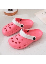 summer cave shoes women indoor home non-slip sandals lightweight eva hollow garden shoes breathable outdoor beach shoes