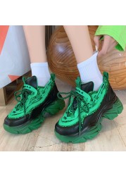 Autumn Women Chunky Sneakers New Design Woman Shoes Colorful Thick Sole Fashion Girls Platform Sneakers Ladies Sneakers