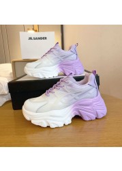 Autumn Women Chunky Sneakers New Design Woman Shoes Colorful Thick Sole Fashion Girls Platform Sneakers Ladies Sneakers