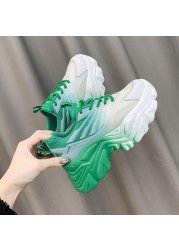 Autumn Women Chunky Sneakers New Design Woman Shoes Colorful Thick Sole Fashion Girls Platform Sneakers Ladies Sneakers