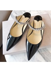 Pointed Stiletto High Heels Rhinestone Women's Sandals Banquet Wedding Dress Handmade Wedding Shoes Custom Oversized Single Shoe