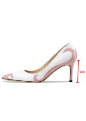 Rimocy Women's Pumps 2022 Spring Autumn Fashion Mix Color High Heels Pumps Women Sexy Pointed Toe Stiletto Heeled Party Shoes