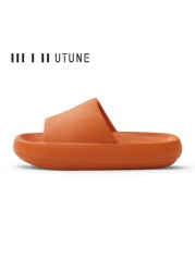 UTUNE Big Size Sippers Men Platform Shoes EVA Soft Indoor Slides for Men Anti-Slip Summer Sandals Women Bathroom Shower Shoes