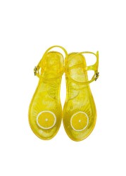 Women Fruit Sandals Transparent PVC Flat Flip Flop Sandal Ladies 2022 Summer Outdoor Fashion Non-slip Buckle Strap Beach Shoes