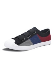 JUMMOR Low Fashion Men Shoes Slip On Canvas Shoes Male Male Shoes Size 38-44