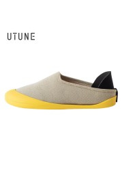 UTUNE Insoles with Removable Sole Home Shoes Insoles Waterproof Silent for Walking Dual Purpose Shoes Flat Shoes TPR EVA