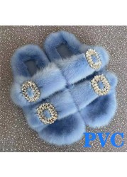 100% Genuine Mink Fur European Luxury Slippers Winter Indoor Slippers Women Slippers Women Slippers