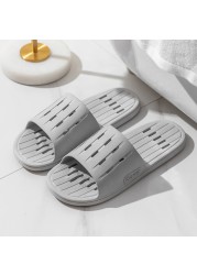 Bathroom Leakage Slippers Women Summer Indoor Bath Non-slip Quick-drying Shoes Couples Home Wear-resistant Sandals Slippers