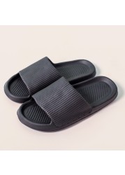 Summer Slippers Mute EVA Platform Sandals Women Slippers Soft Bottom Indoor Men Summer Deodorant Non-slip Household Flip Flops