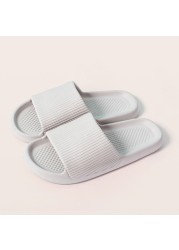 Summer Slippers Mute EVA Platform Sandals Women Slippers Soft Bottom Indoor Men Summer Deodorant Non-slip Household Flip Flops