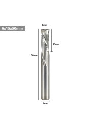 XCAN Up Down Cutter 3.175/4/5/6/8/10mm Shank CNC Router Bit for Woodworking 2 Flute Carbide End Mill Wood Mills Cutter