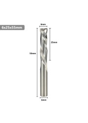 XCAN Up Down Cutter 3.175/4/5/6/8/10mm Shank CNC Router Bit for Woodworking 2 Flute Carbide End Mill Wood Mills Cutter