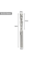 XCAN Up Down Cutter 3.175/4/5/6/8/10mm Shank CNC Router Bit for Woodworking 2 Flute Carbide End Mill Wood Mills Cutter