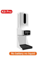 K9 Pro Wall Mounted Infrared Thermometer LCD Display Handsfree Digital Forehead Thermometer for Restaurant Factory Market