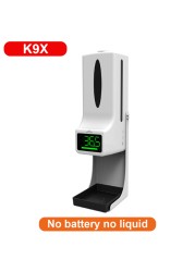 K9 Pro Wall Mounted Infrared Thermometer LCD Display Handsfree Digital Forehead Thermometer for Restaurant Factory Market