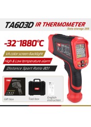 TASI TA603 Series Infrared Thermometer 1080/1380/1680/1880/2200 High Temperature Color Screen Non-contact Laser Thermometer