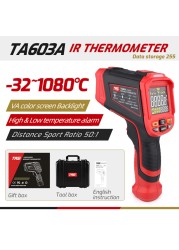 TASI TA603 Series Infrared Thermometer 1080/1380/1680/1880/2200 High Temperature Color Screen Non-contact Laser Thermometer