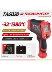 TASI TA603 Series Infrared Thermometer 1080/1380/1680/1880/2200 High Temperature Color Screen Non-contact Laser Thermometer