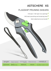 AIRAJ pruner, garden edge pruning shears, bypassed pruning shears, garden shears, plant shears, garden cutter