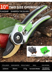 AIRAJ pruner, garden edge pruning shears, bypassed pruning shears, garden shears, plant shears, garden cutter